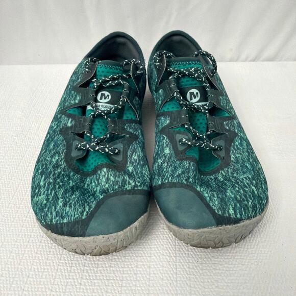 Merrell Vapor Glove 5 Shoes Womens Sz 9 Vibram Turquoise Barefoot Trail Running - Picture 2 of 11